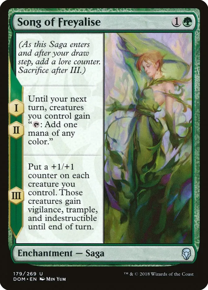 2018 Dominaria Song of Freyalise #179 uncommon card image