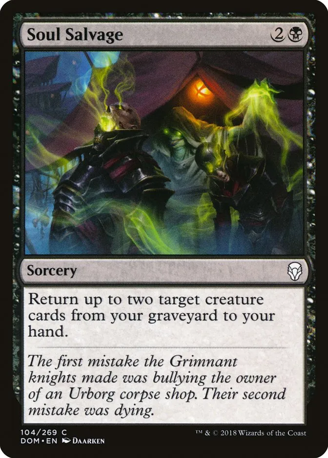 2018 Dominaria Soul Salvage common #104 common card image