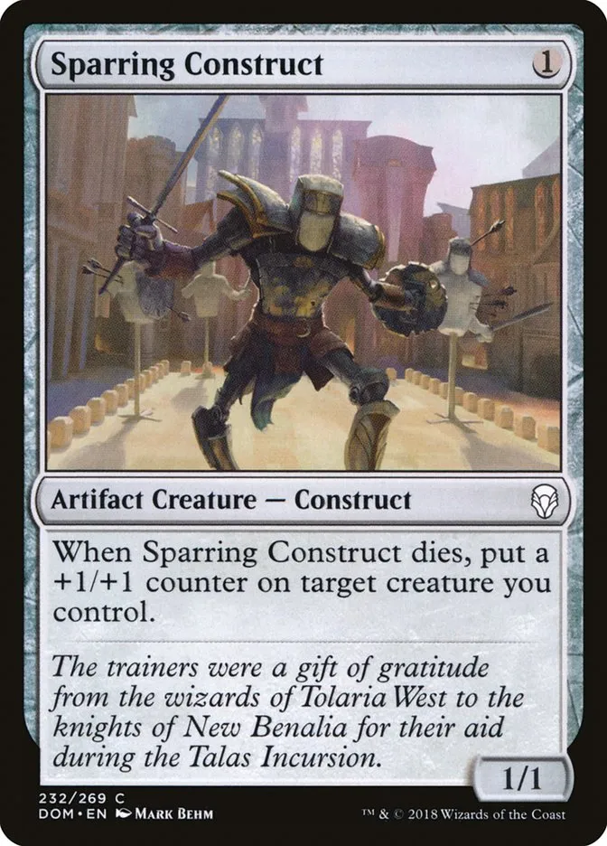 2018 Dominaria Sparring Construct common #232 common card image