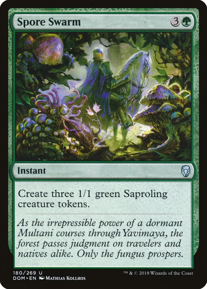 2018 Dominaria Spore Swarm #180 uncommon card image