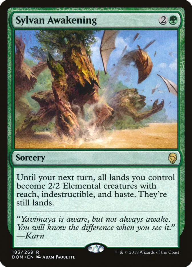 2018 Dominaria Sylvan Awakening #183 rare card image