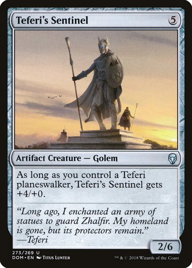 2018 Dominaria Teferi's Sentinel #273 uncommon card image
