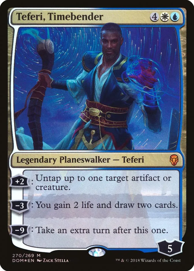 2018 Dominaria Teferi, Timebender #270 mythic card image