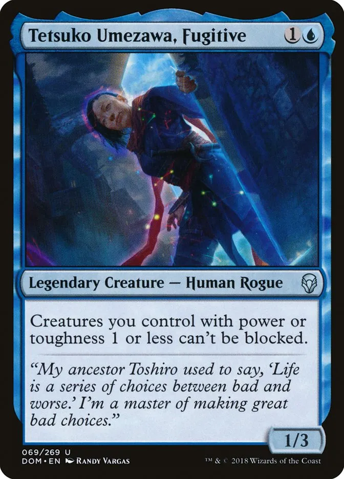 2018 Dominaria Tetsuko Umezawa, Fugitive #69 uncommon card image
