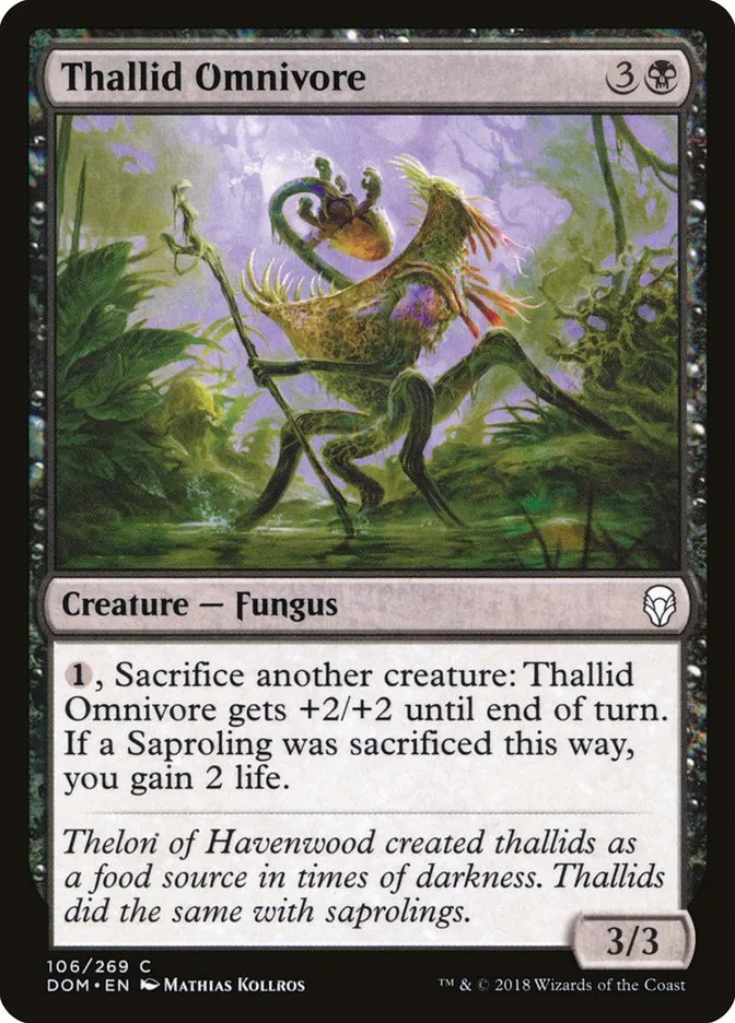2018 Dominaria Thallid Omnivore common #106 common card image