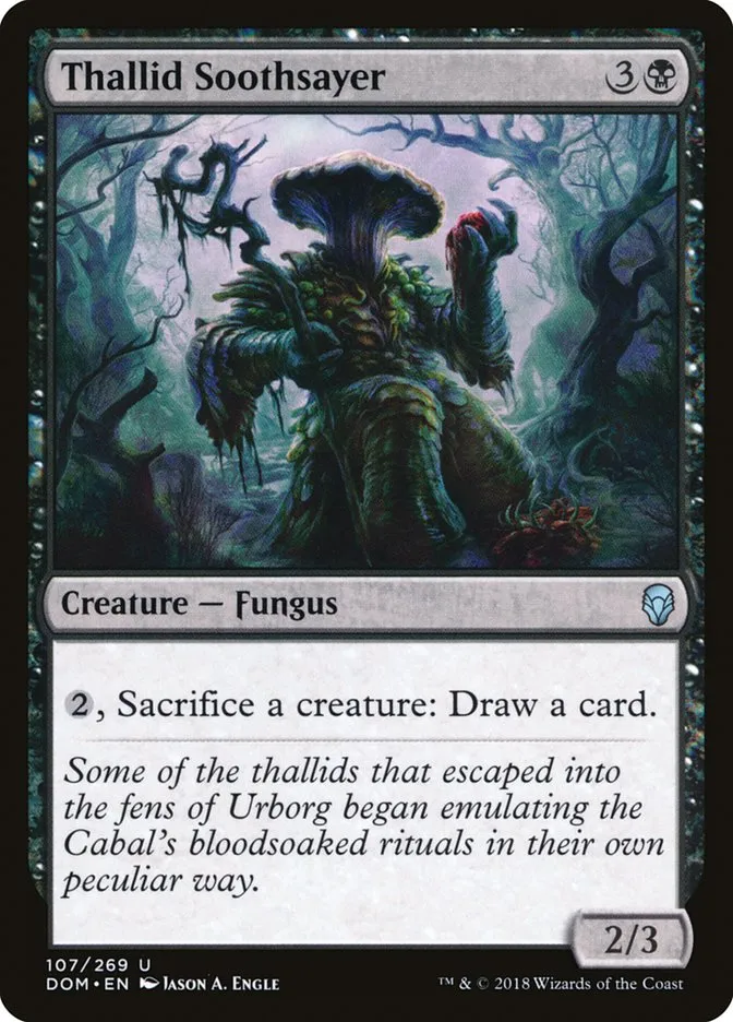 2018 Dominaria Thallid Soothsayer #107 uncommon card image