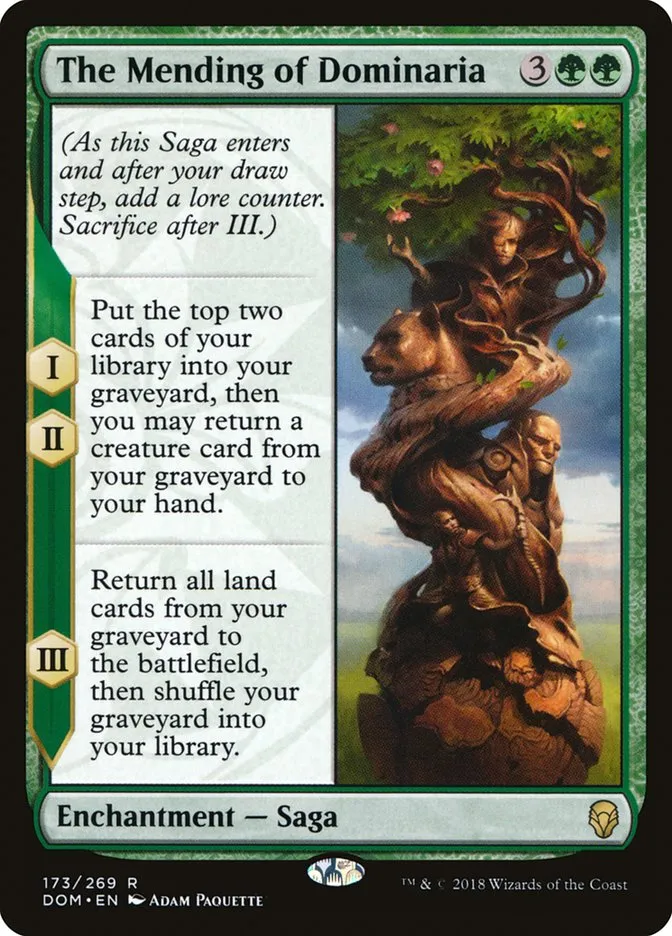 2018 Dominaria The Mending of Dominaria #173 rare card image