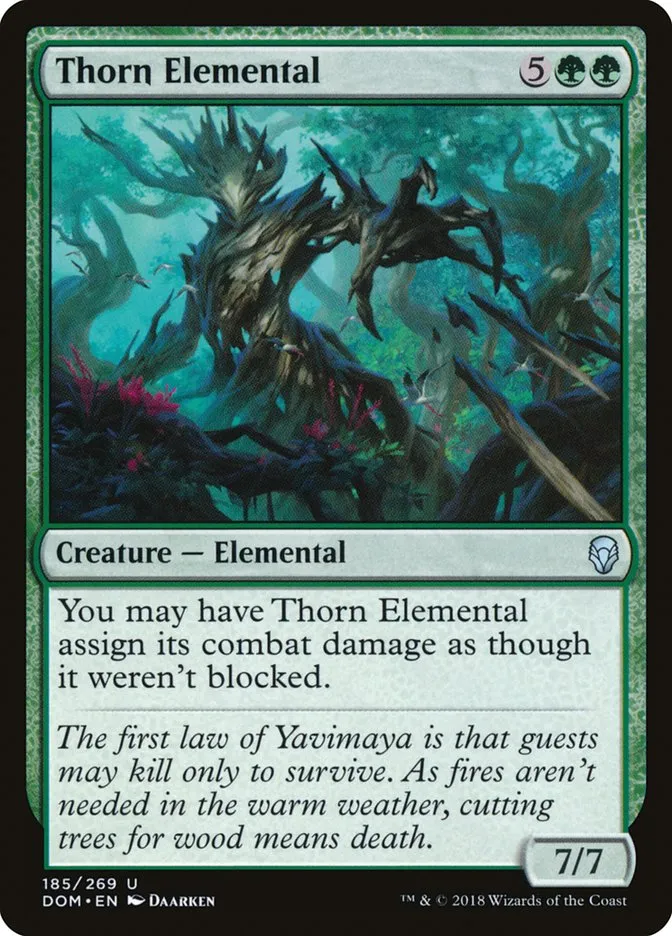 2018 Dominaria Thorn Elemental uncommon #185 uncommon card image