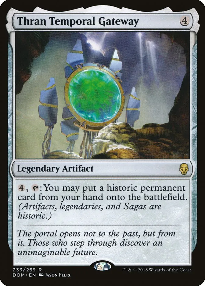 2018 Dominaria Thran Temporal Gateway #233 rare card image