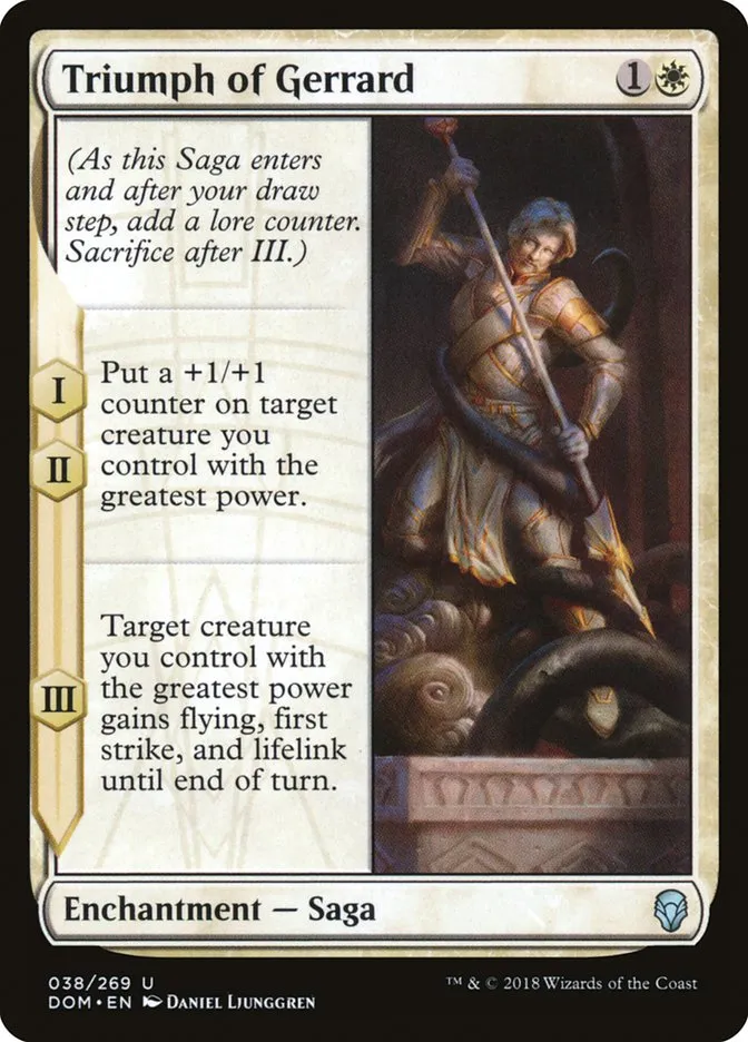 2018 Dominaria Triumph of Gerrard #38 uncommon card image