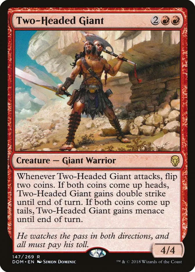 2018 Dominaria Two-Headed Giant #147 rare card image