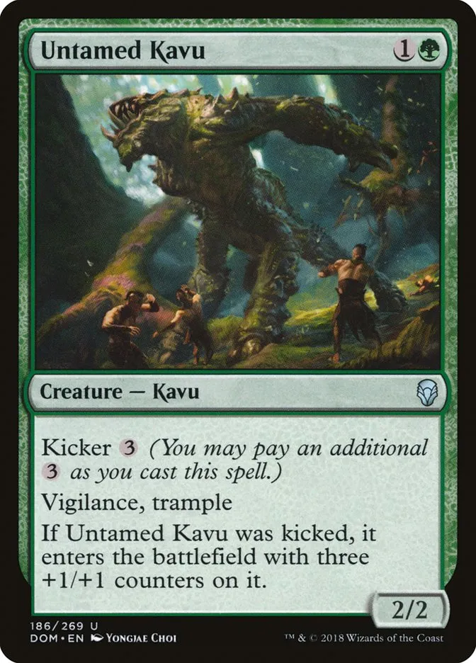 2018 Dominaria Untamed Kavu #186 uncommon card image