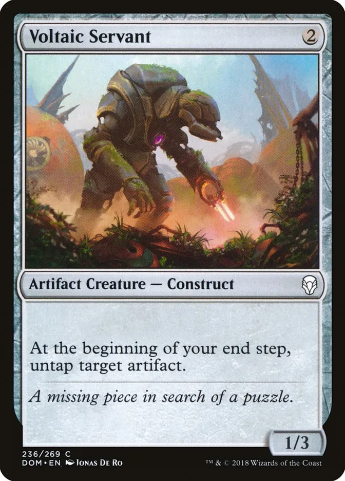 2018 Dominaria Voltaic Servant #236 common card image