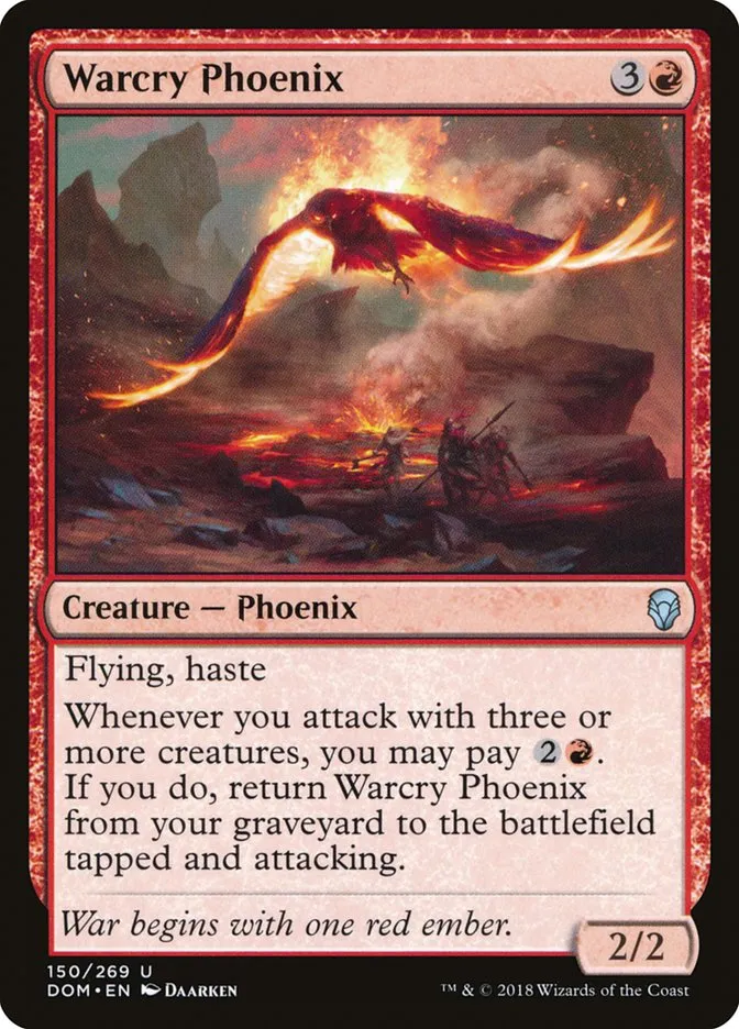 2018 Dominaria Warcry Phoenix uncommon #150 uncommon card image