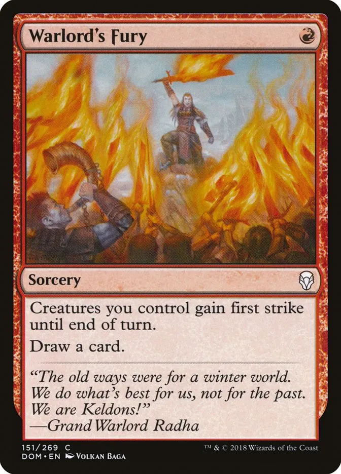 2018 Dominaria Warlord's Fury #151 common card image