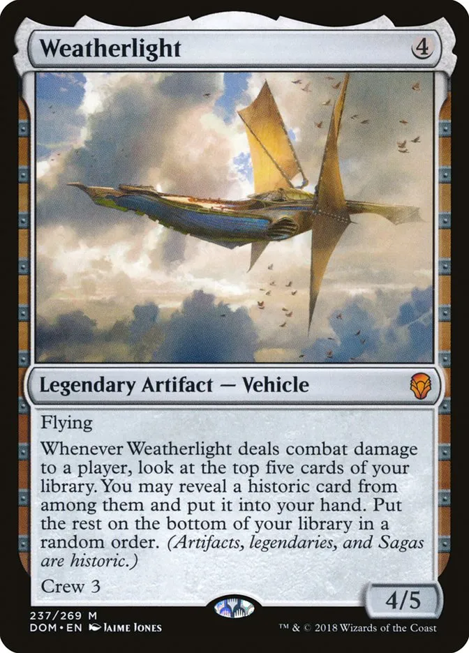 2018 Dominaria Weatherlight #237 mythic card image
