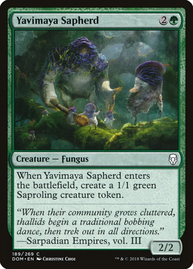 2018 Dominaria Yavimaya Sapherd #189 common card image