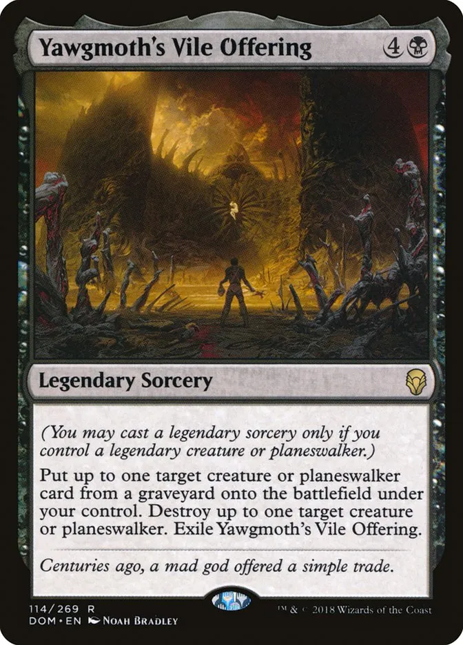 2018 Dominaria Yawgmoth's Vile Offering [Foil] rare #114 rare card image