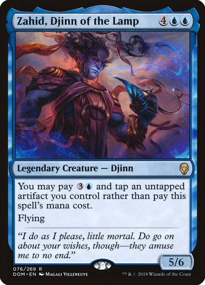 2018 Dominaria Zahid, Djinn of the Lamp #76 rare card image