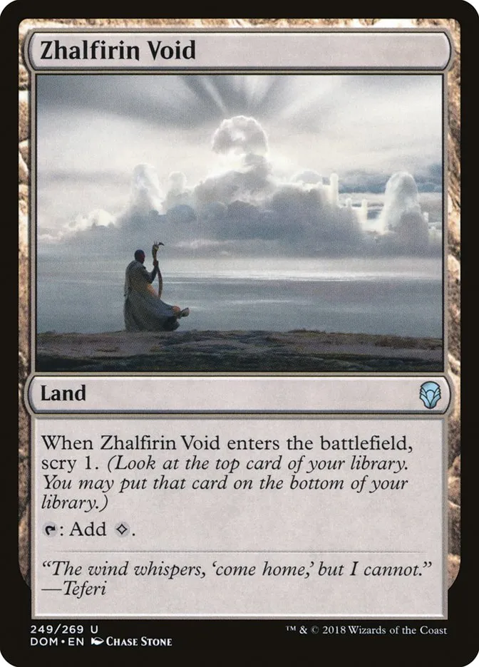 2018 Dominaria Zhalfirin Void uncommon #249 uncommon card image