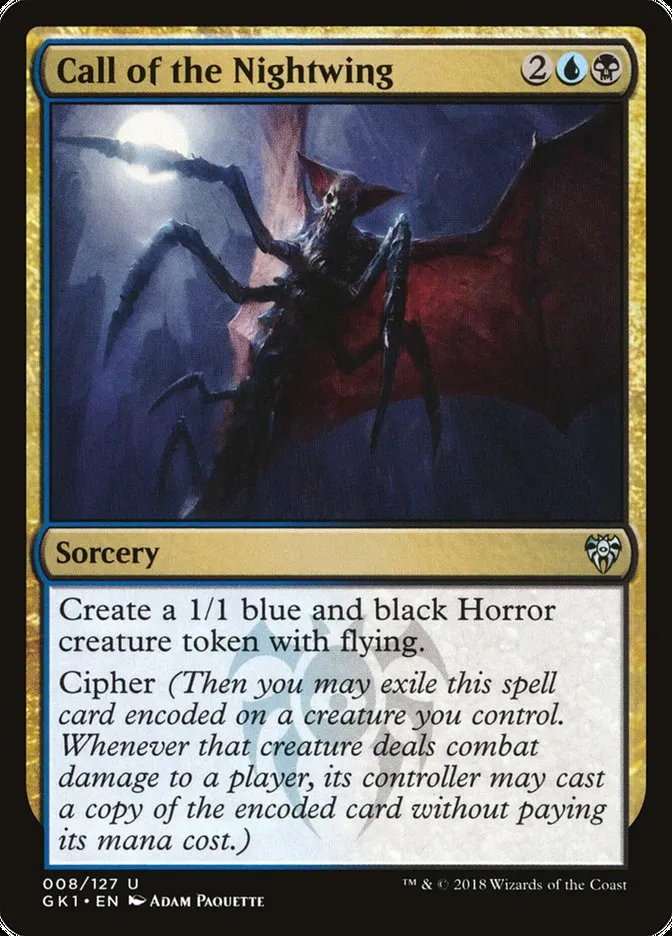 2018 GRN Guild Kit Call of the Nightwing #8 uncommon card image