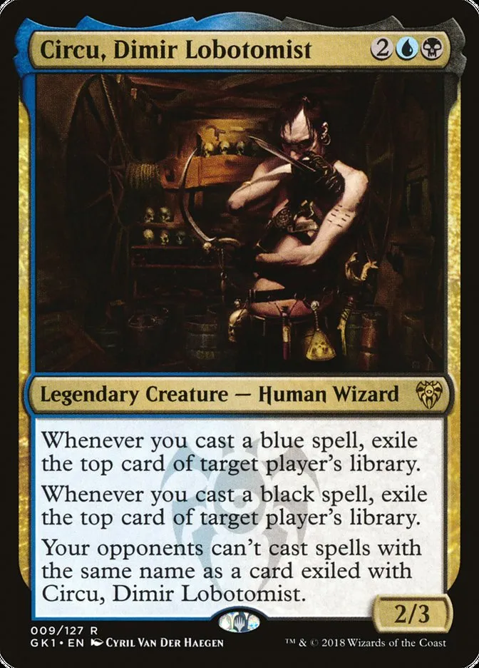 2018 GRN Guild Kit Circu, Dimir Lobotomist #9 rare card image