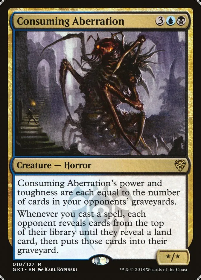 2018 GRN Guild Kit Consuming Aberration rare #10 rare card image