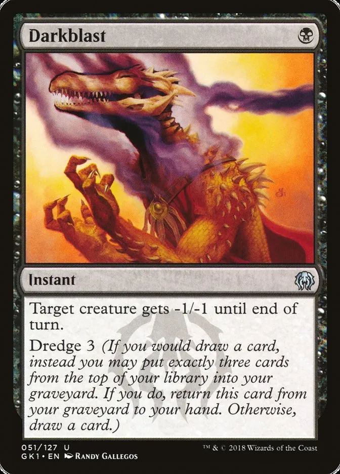 2018 GRN Guild Kit Darkblast uncommon #51 uncommon card image