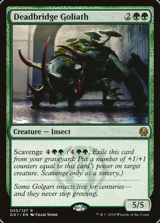 2018 GRN Guild Kit Deadbridge Goliath rare #55 rare card image