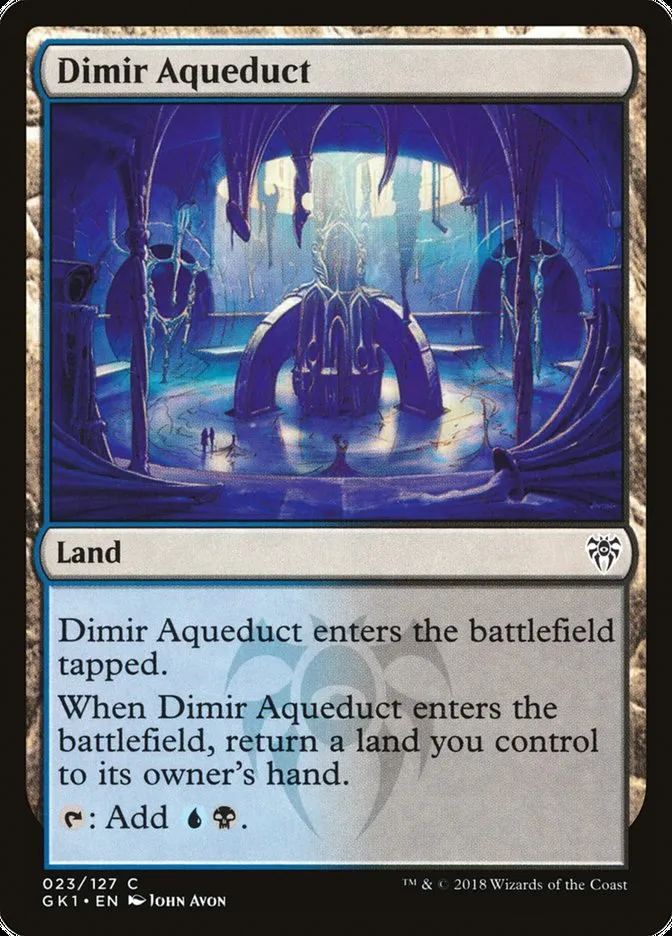 2018 GRN Guild Kit Dimir Aqueduct common #23 common card image