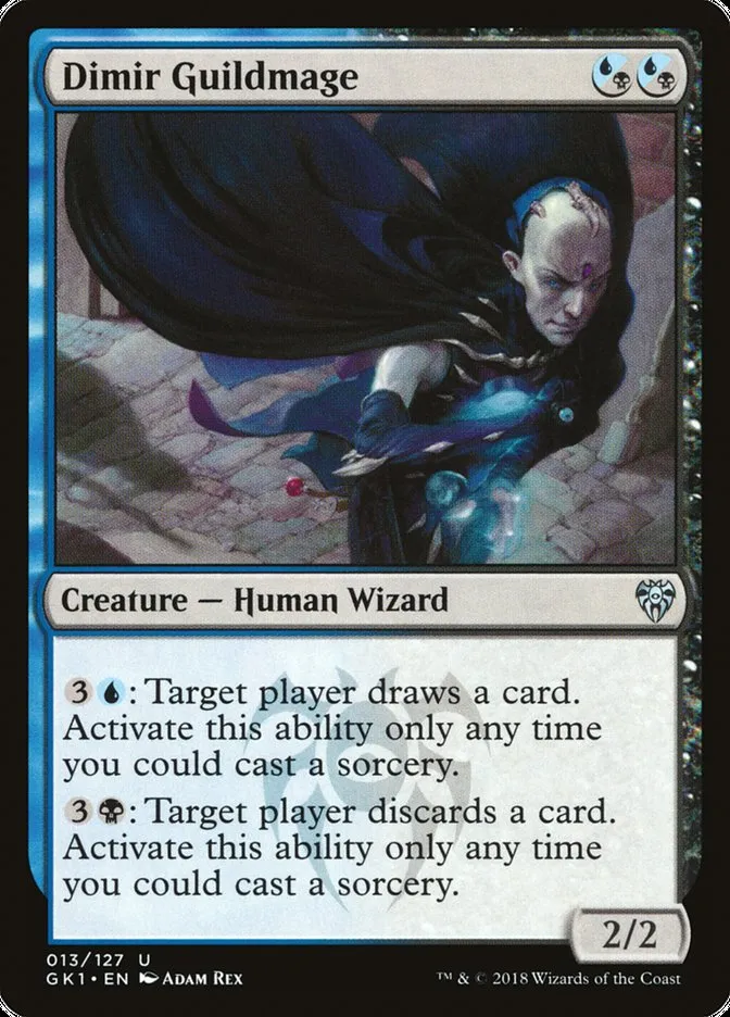 2018 GRN Guild Kit Dimir Guildmage uncommon #13 uncommon card image