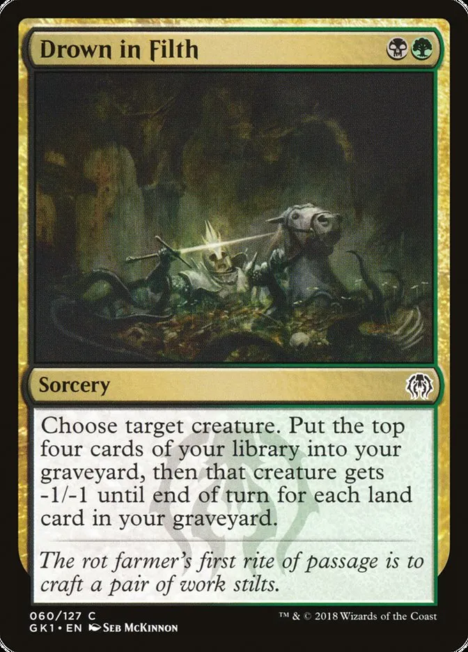 2018 GRN Guild Kit Drown in Filth common #60 common card image