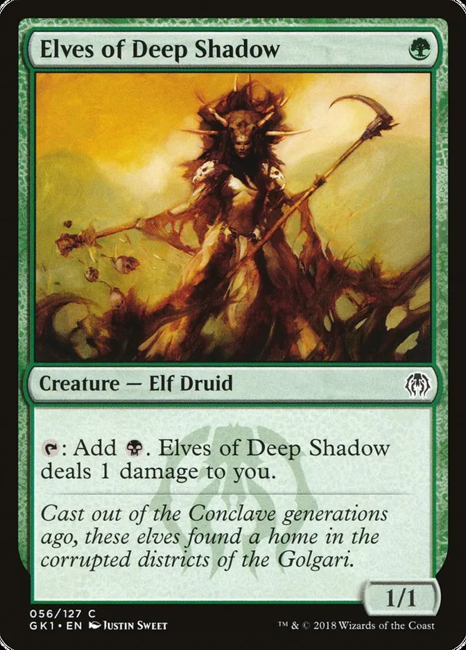 2018 GRN Guild Kit Elves of Deep Shadow common #56 common card image