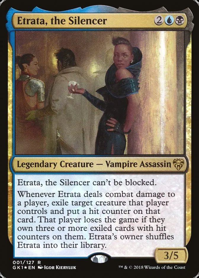 2018 GRN Guild Kit Etrata, the Silencer rare #1 rare card image