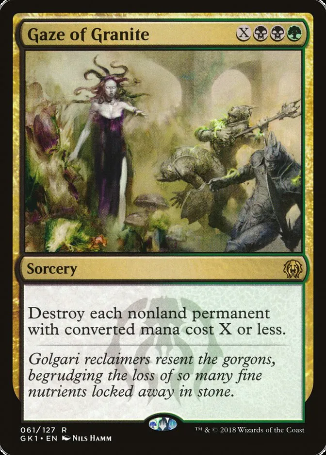 2018 GRN Guild Kit Gaze of Granite #61 rare card image