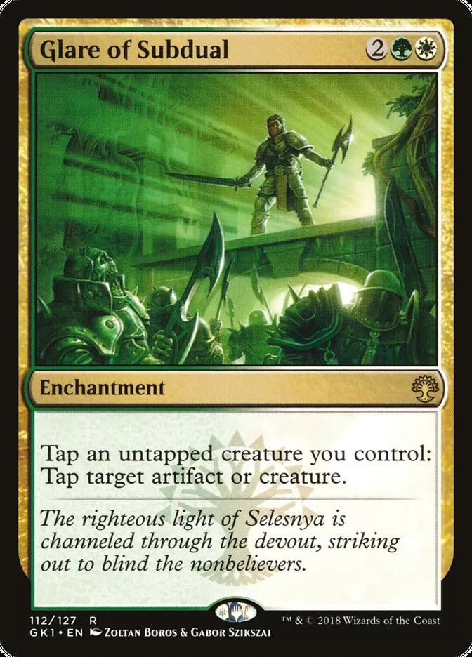 2018 GRN Guild Kit Glare of Subdual #112 rare card image