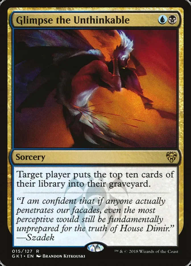 2018 GRN Guild Kit Glimpse the Unthinkable #15 rare card image