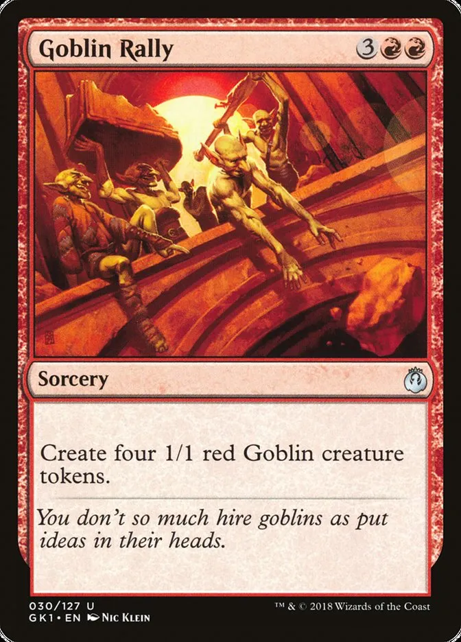 2018 GRN Guild Kit Goblin Rally uncommon #30 uncommon card image