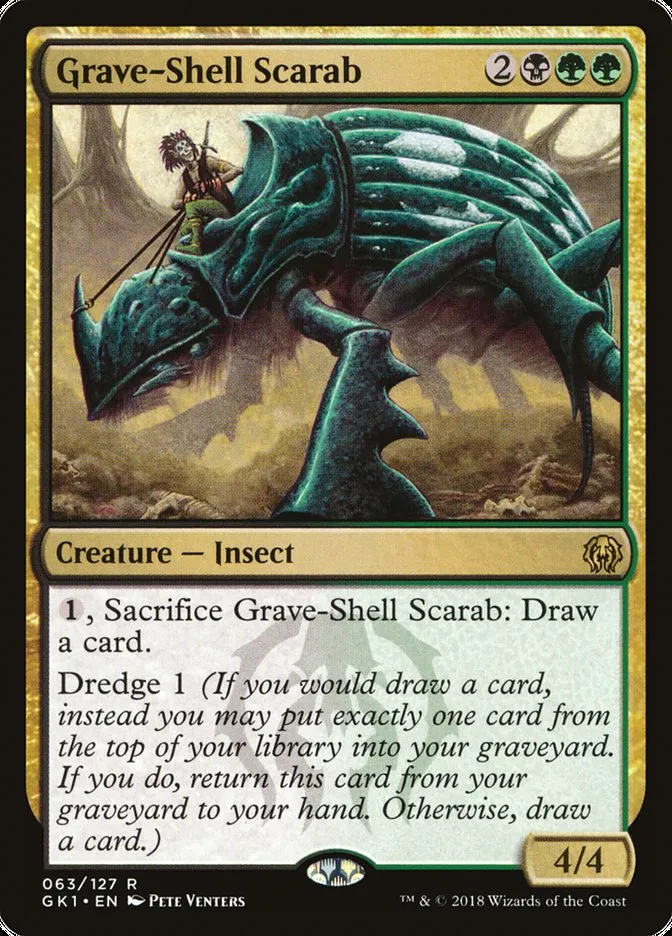 2018 GRN Guild Kit Grave-Shell Scarab rare #63 rare card image