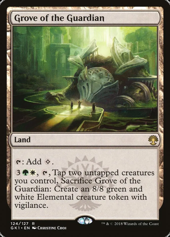 2018 GRN Guild Kit Grove of the Guardian #124 rare card image