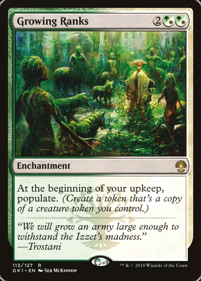 2018 GRN Guild Kit Growing Ranks #113 rare card image