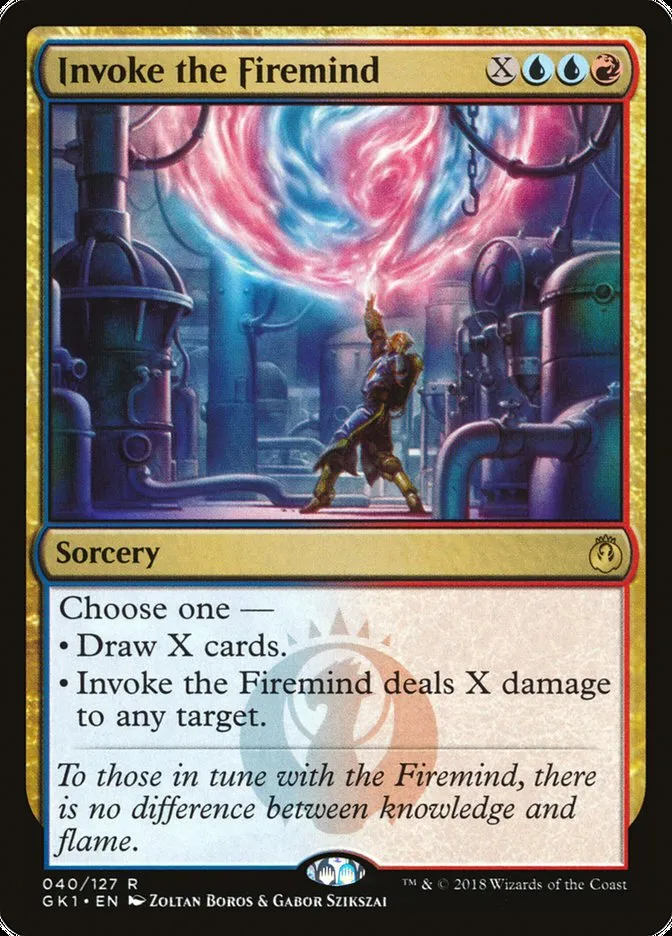 2018 GRN Guild Kit Invoke the Firemind rare #40 rare card image
