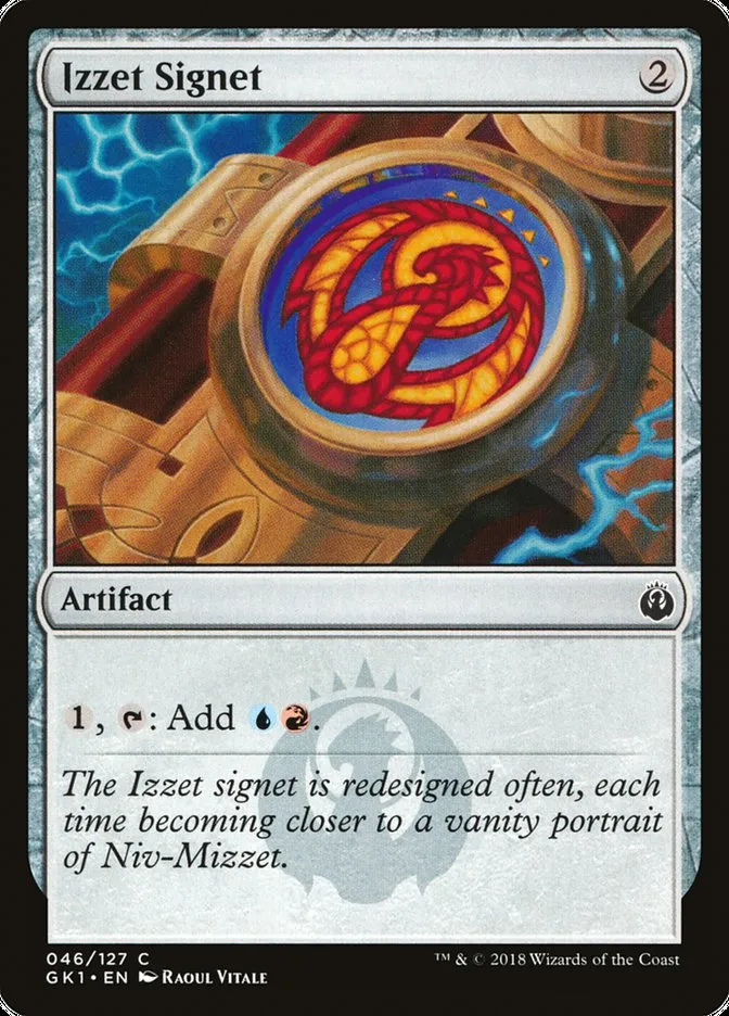 2018 GRN Guild Kit Izzet Signet common #46 common card image