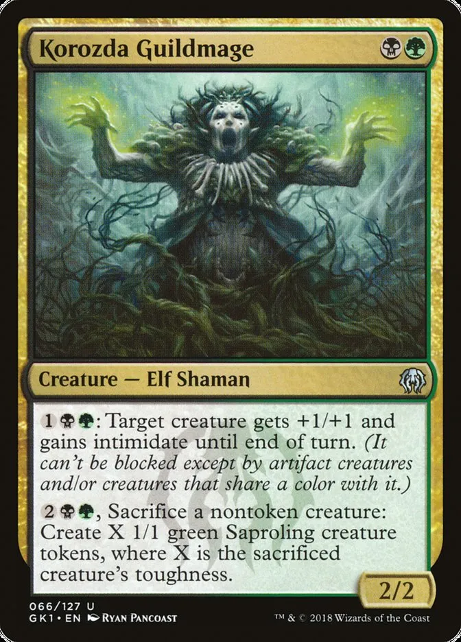 2018 GRN Guild Kit Korozda Guildmage uncommon #66 uncommon card image