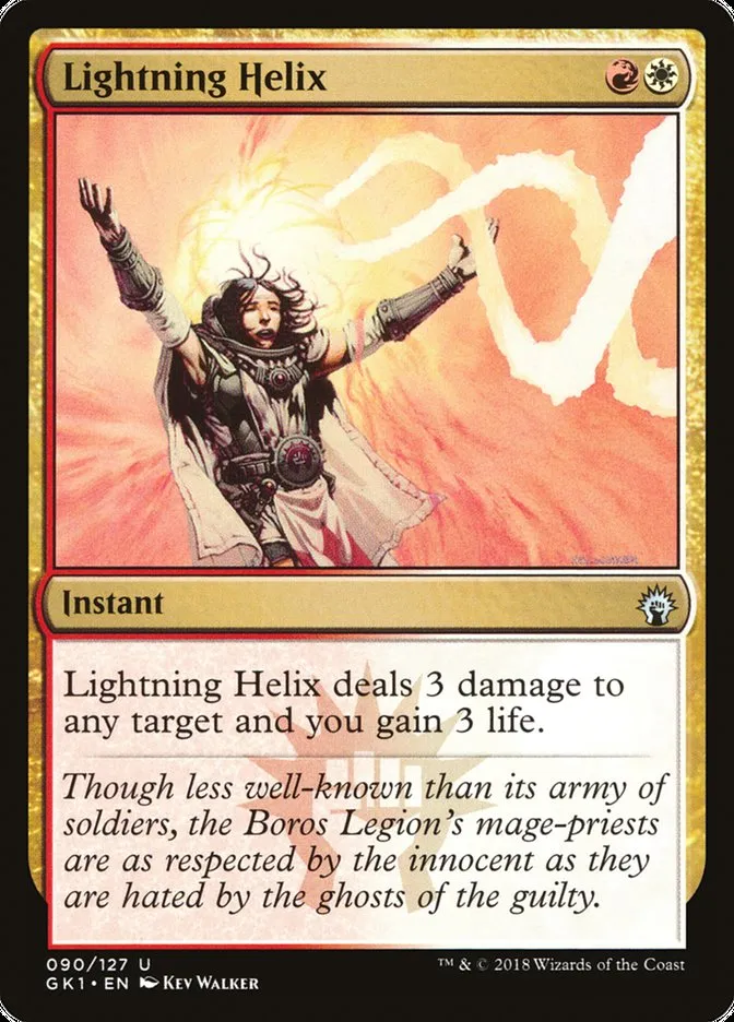 2018 GRN Guild Kit Lightning Helix uncommon #90 uncommon card image