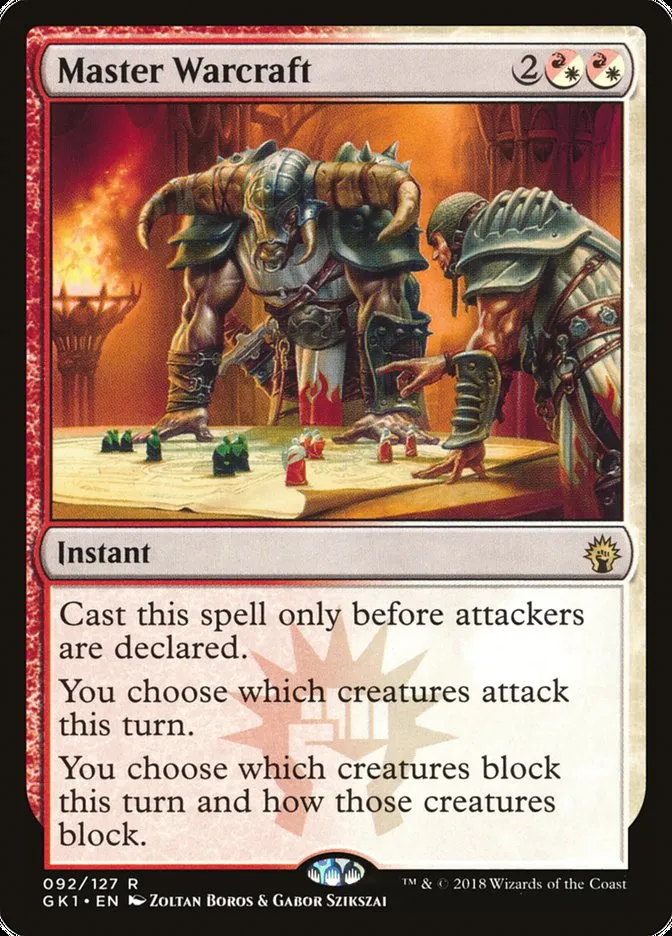 2018 GRN Guild Kit Master Warcraft rare #92 rare card image