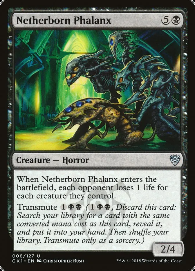 2018 GRN Guild Kit Netherborn Phalanx uncommon #6 uncommon card image