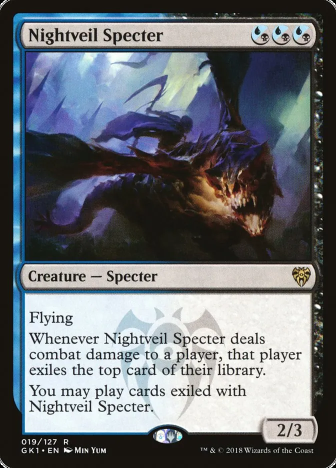 2018 GRN Guild Kit Nightveil Specter #19 rare card image