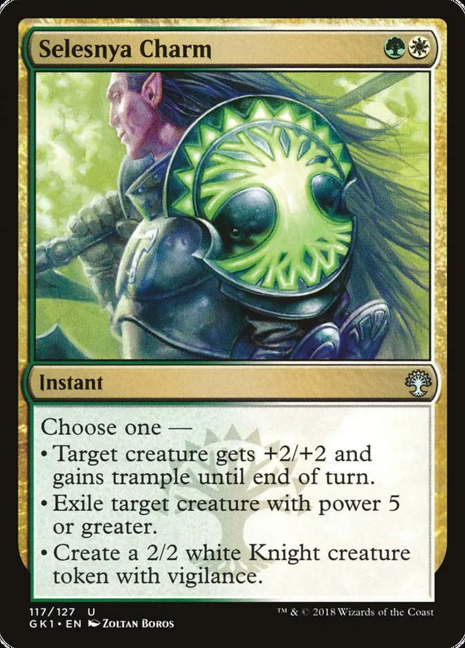 2018 GRN Guild Kit Selesnya Charm uncommon #117 uncommon card image