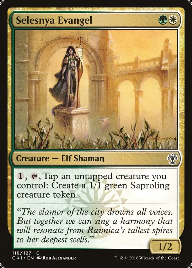 2018 GRN Guild Kit Selesnya Evangel common #118 common card image